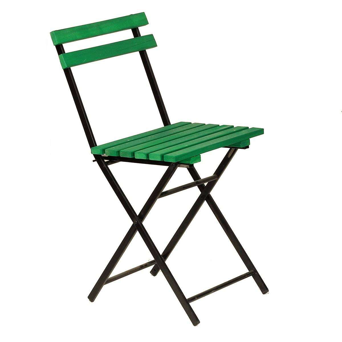 Ahşap Yeşil Katlanır Sandalye