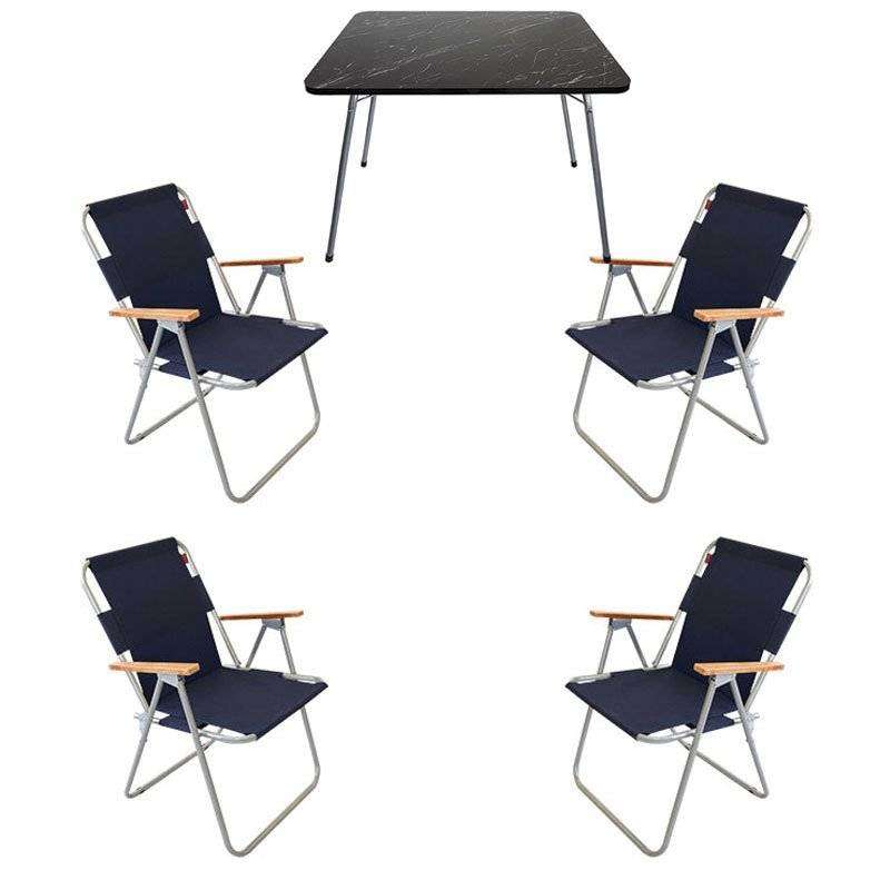 Katlanır Kamp Masa Sandalye Seti - 4 Sandalye