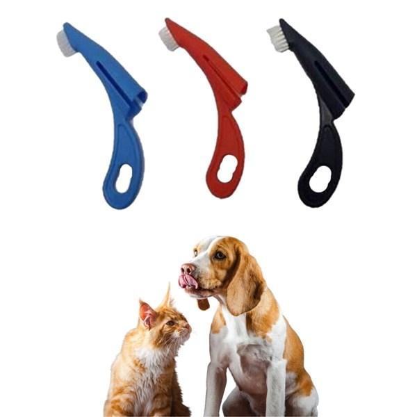 Kedi ve Köpek Parmak Geçmeli Diş Bakım Fırçası Evcil Hayvan Diş Tartar Plak Temizleme