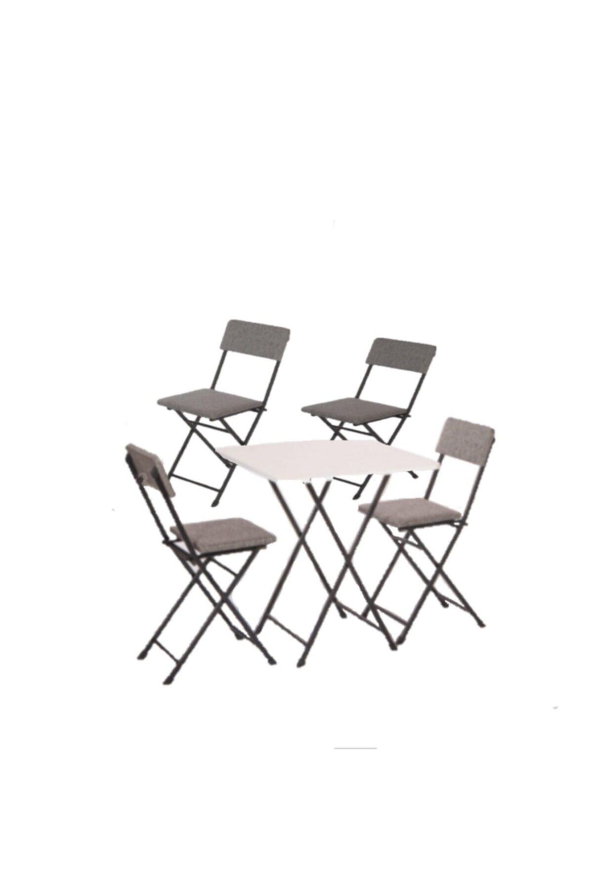 Mutfak Kare Masa 4 Sandalyeli takım