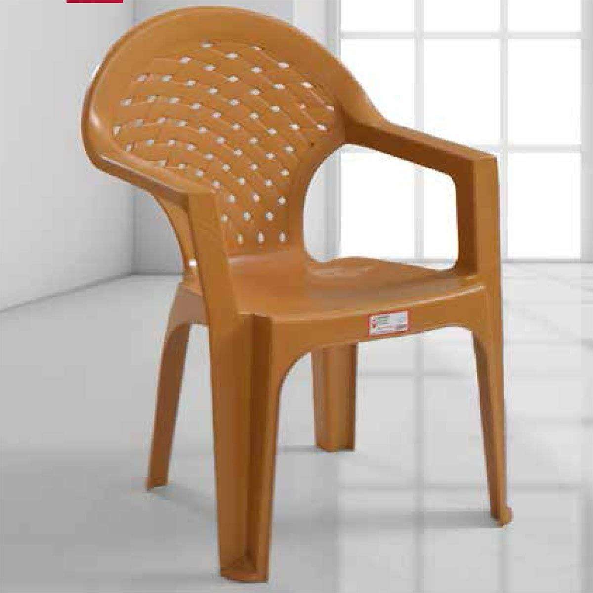 Kollu Plastik Bahçe Sandalyesi-4 Adet