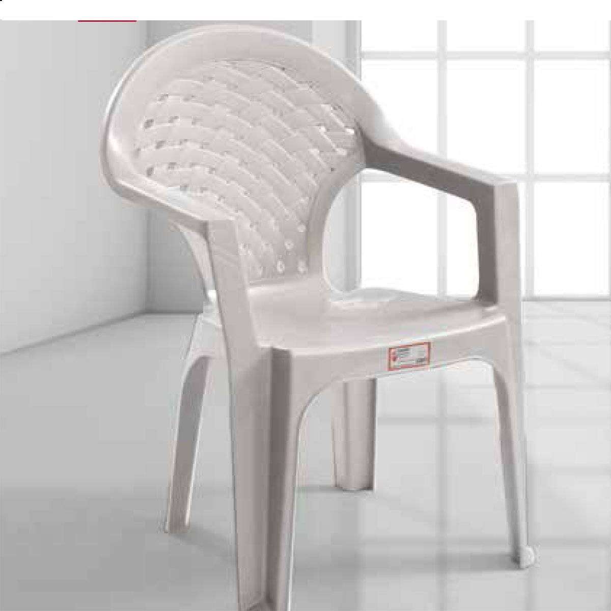 Kollu Plastik Bahçe Sandalyesi-4 Adet